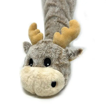 Moose Up - Women's Plush Animal Slipper Socks.