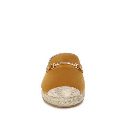 Nazaya Horsebit Detail Espadrilles Mules.