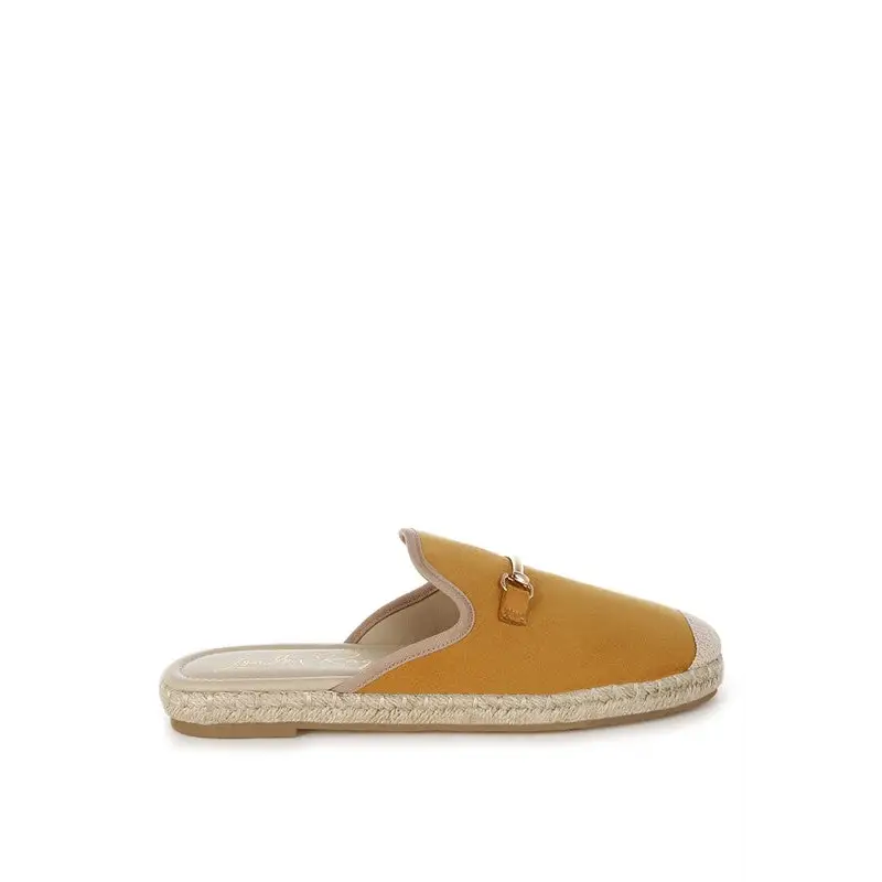 Nazaya Horsebit Detail Espadrilles Mules.