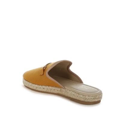 Nazaya Horsebit Detail Espadrilles Mules.