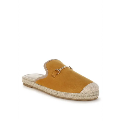 Nazaya Horsebit Detail Espadrilles Mules.