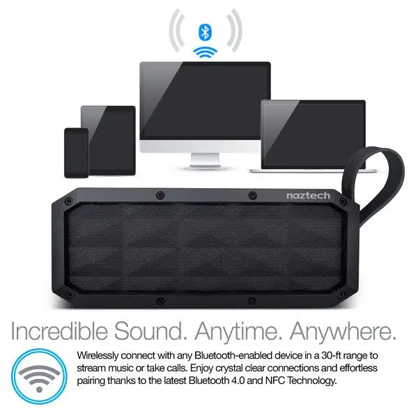 Naztech SoundBrick Indoor/Outdoor Portable Speaker.