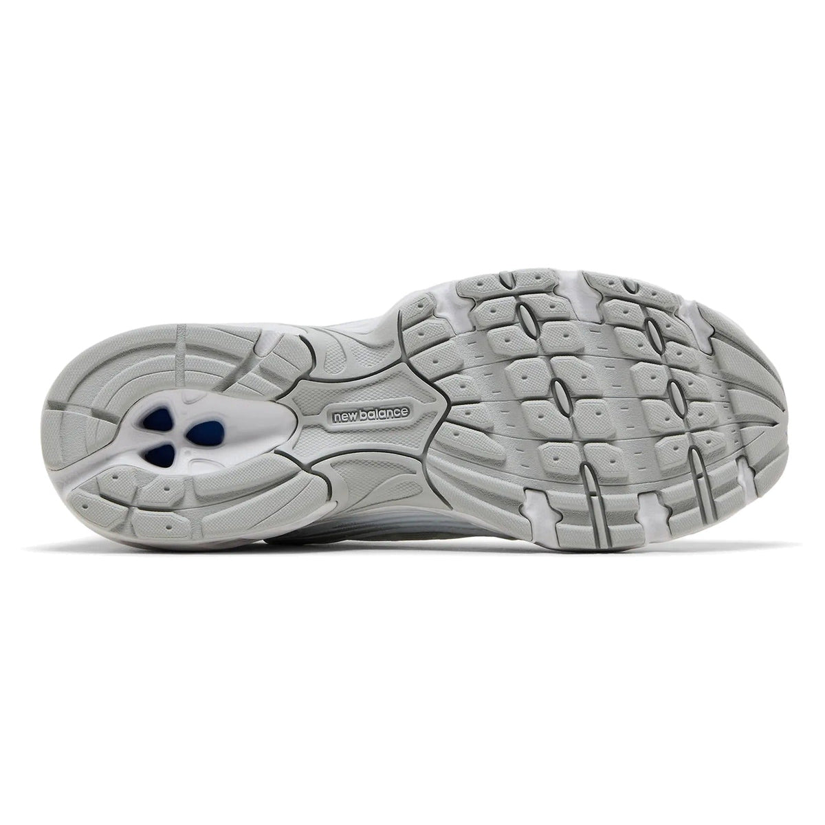 New Balance 530 sneakers in White Silver Metallic with polka dots