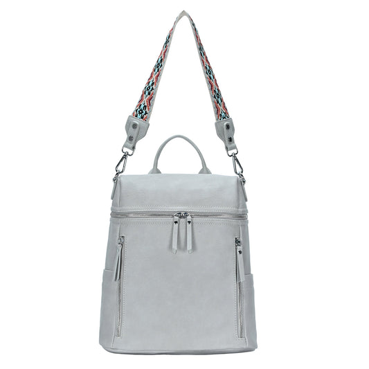 Nyra Webbing Strap Convertible Backpack Purse