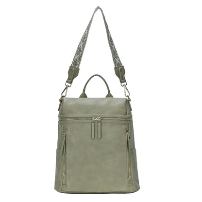 Nyra Webbing Strap Convertible Backpack Purse