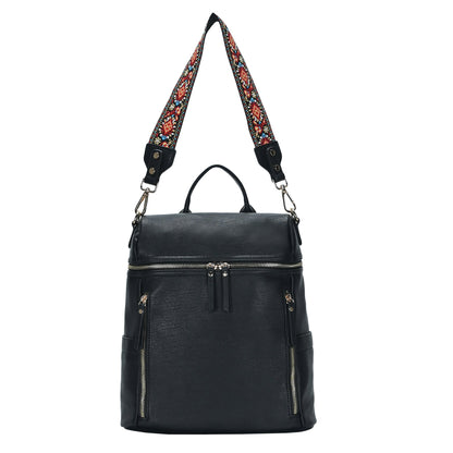 Nyra Webbing Strap Convertible Backpack Purse