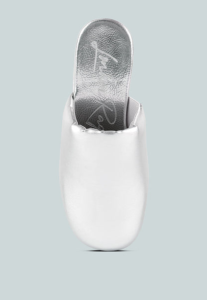Olori Solid Platform Slip On Mules