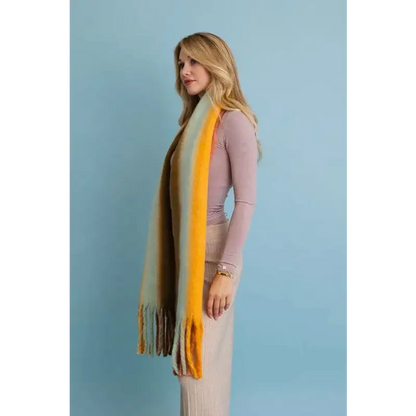 Ombre Dream Luxe Fringe Blanket Scarf.