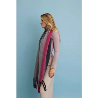 Ombre Dream Luxe Fringe Blanket Scarf.