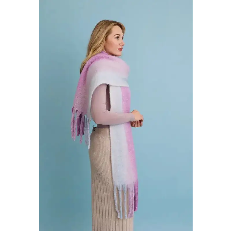 Ombre Dream Luxe Fringe Blanket Scarf.