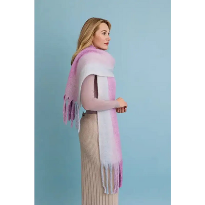Ombre Dream Luxe Fringe Blanket Scarf.