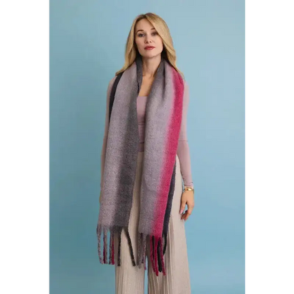 Ombre Dream Luxe Fringe Blanket Scarf.