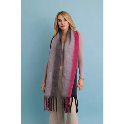 Ombre Dream Luxe Fringe Blanket Scarf.