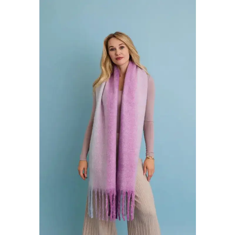Ombre Dream Luxe Fringe Blanket Scarf.