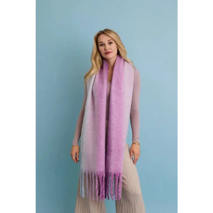 Ombre Dream Luxe Fringe Blanket Scarf.