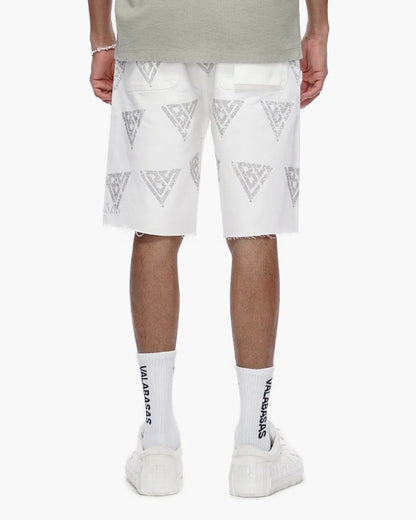 Palace Rhinestone Shorts | White