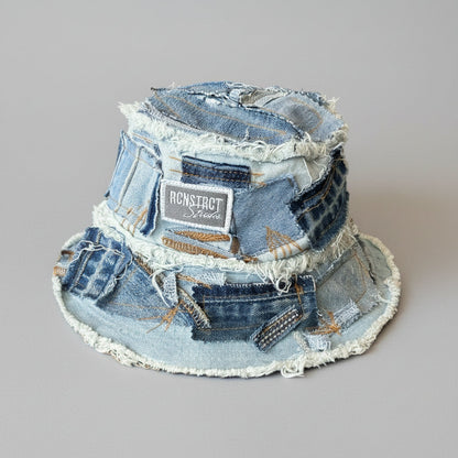 Denim Detail Bucket Hat
