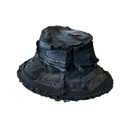Black Denim Detail Bucket Hat // Random Selection