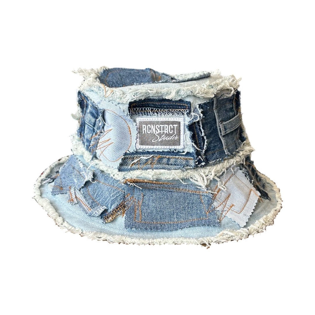 Denim Detail Bucket Hat