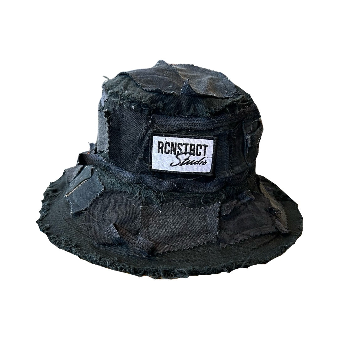 Black Denim Detail Bucket Hat // Random Selection