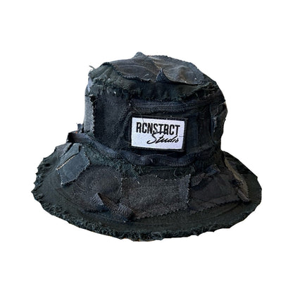 Black Denim Detail Bucket Hat // Random Selection