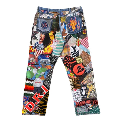 Multi Color Patchwork Pant