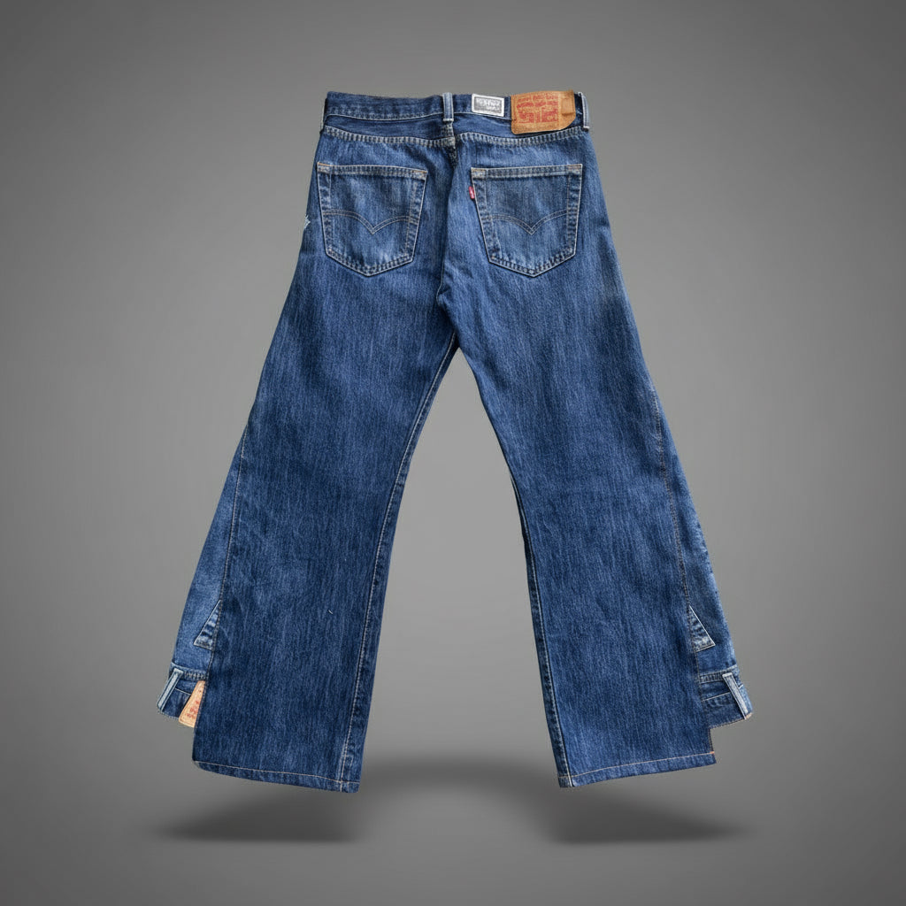 Denim Flip Pant