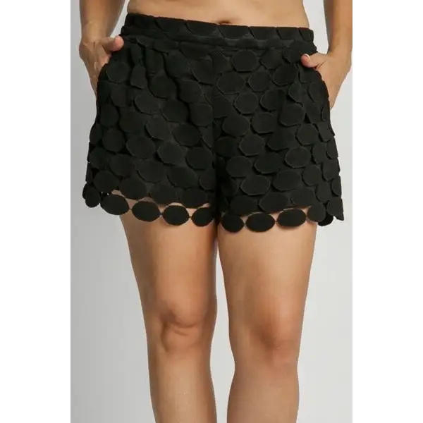 Polka Dot Lace Shorts.