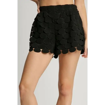 Polka Dot Lace Shorts.