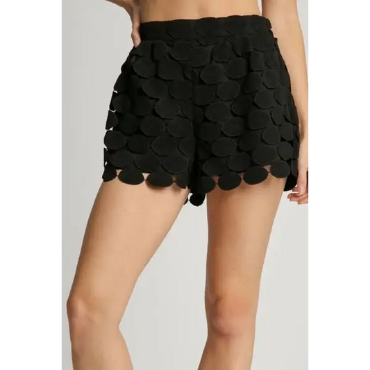Polka Dot Lace Shorts.