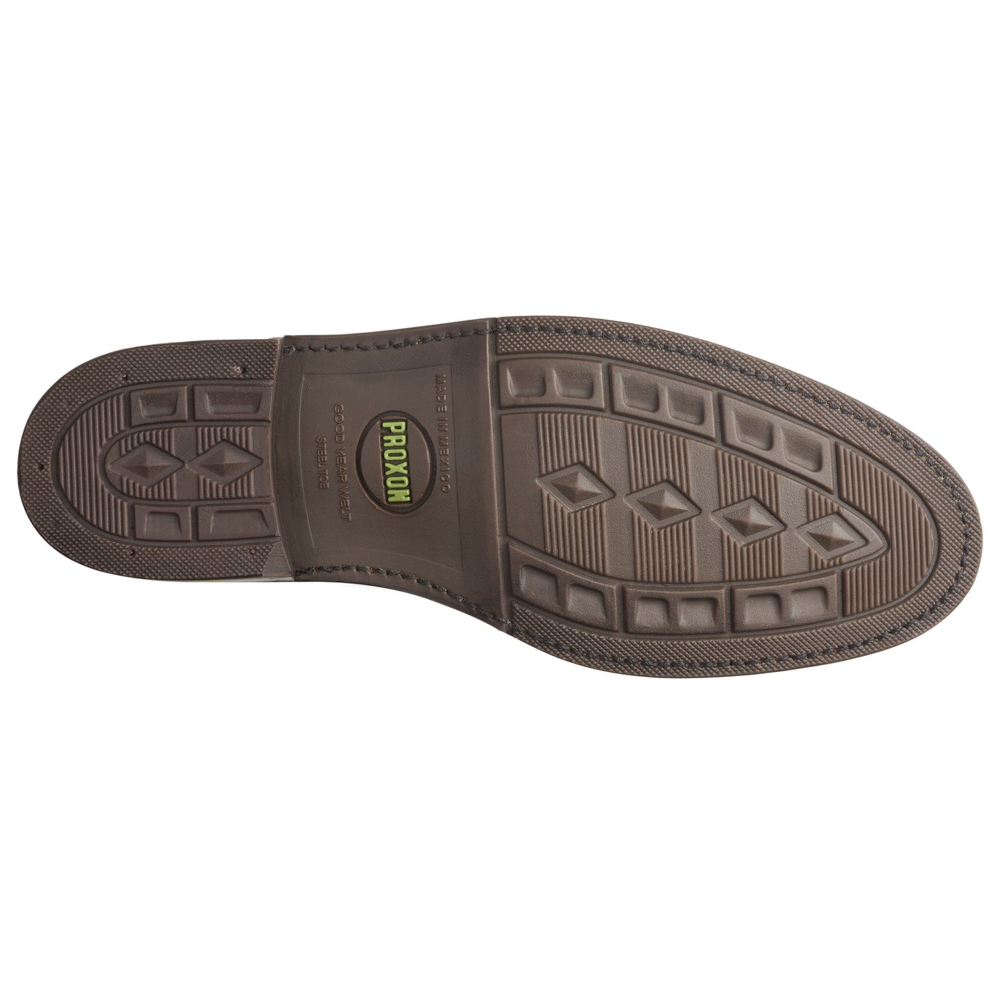 STEEL TOE OXFORD SHOE PILOT - BROWN