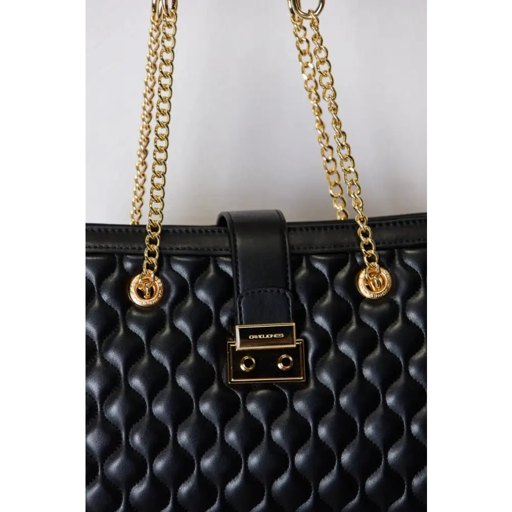 Quilted PU Leather Handbag.