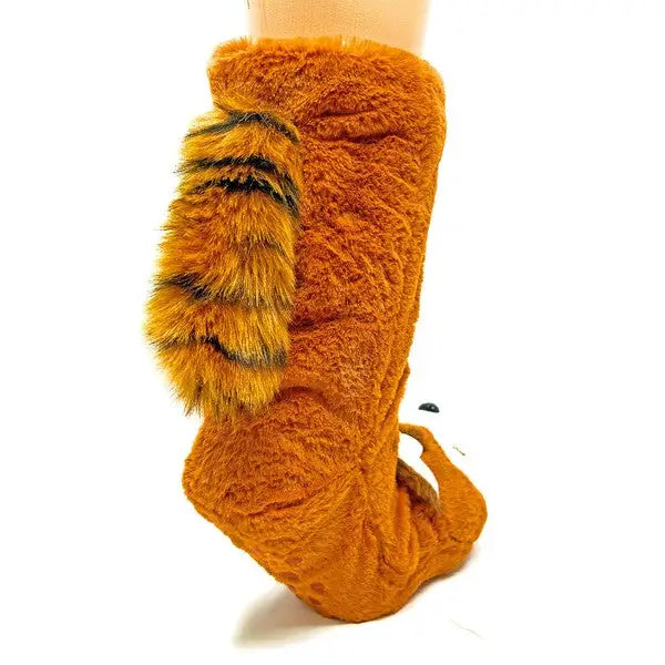 Red Panda - Kids' Plush Animal Slipper Socks.