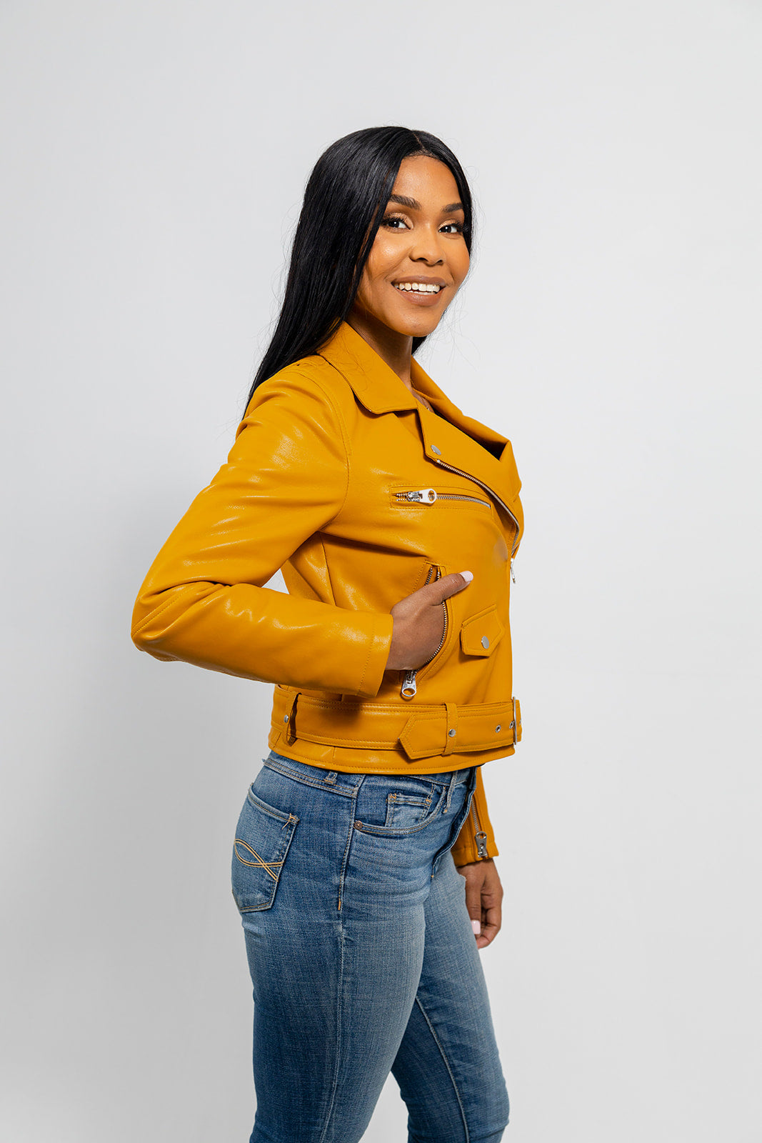 Remy Vegan Faux Leather Jacket