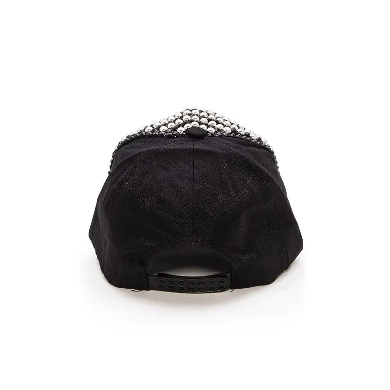 Rhinestone And Studded Fashion Cap.