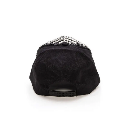 Rhinestone And Studded Fashion Cap.