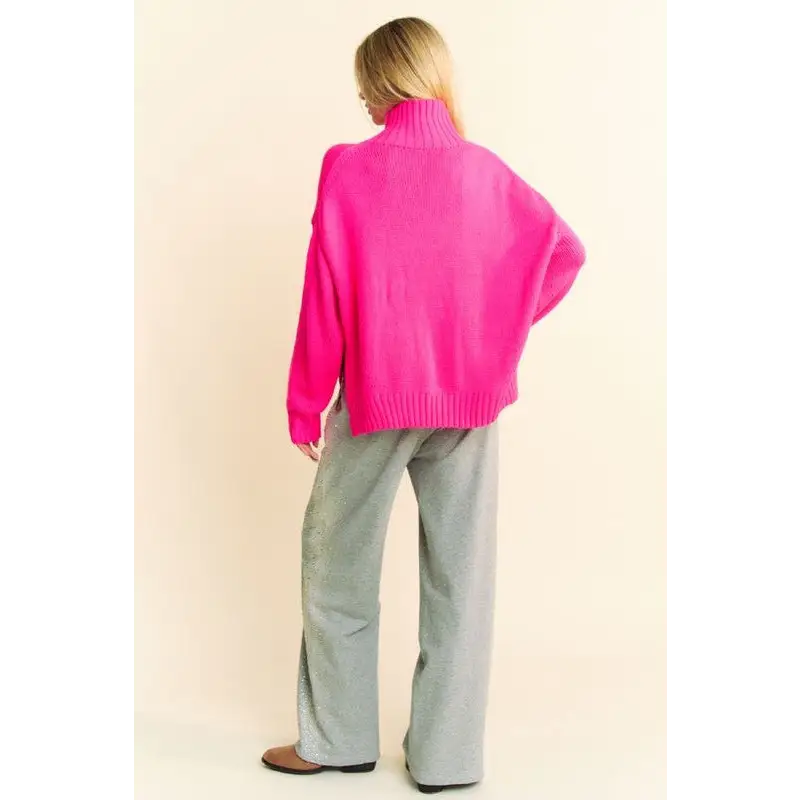 Rhinestone Elastic Waist Wide Leg Pants.