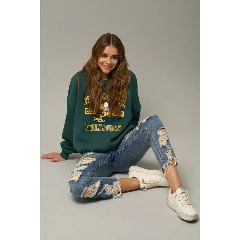 Ripped Straight Jeans.