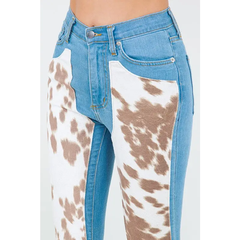 Rodeo Bell Bottom Jean in Light Denim.