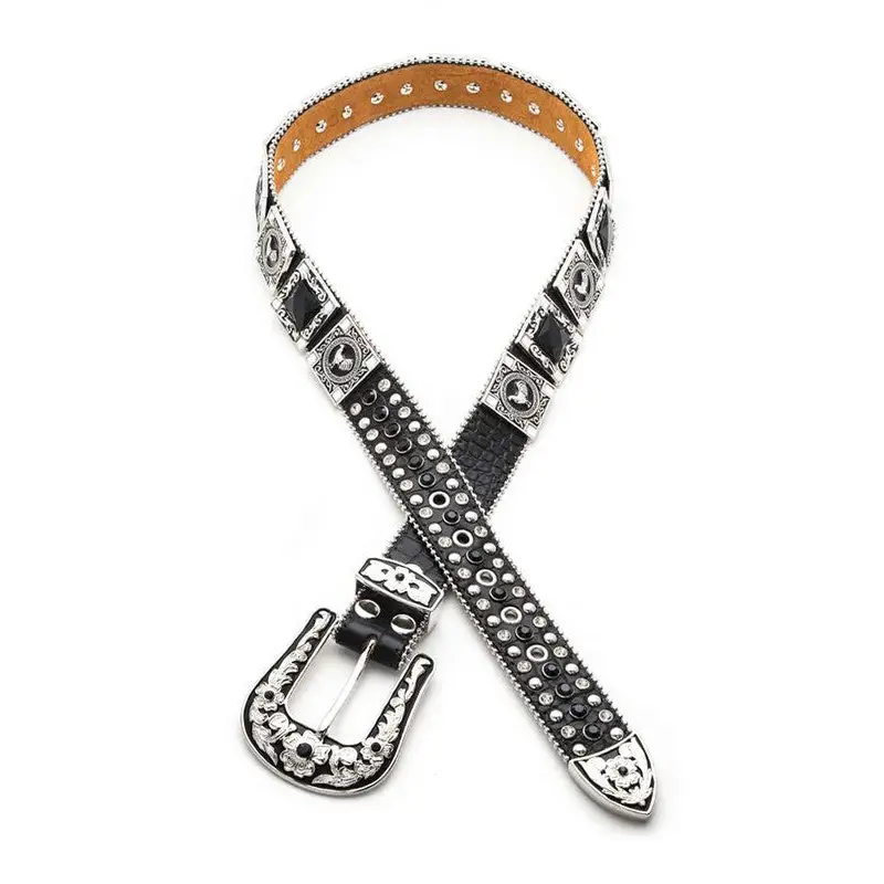 Rooster Concho Crystal Statement Belt.