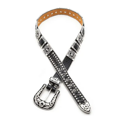 Rooster Concho Crystal Statement Belt.