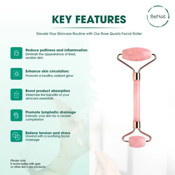 Rose Quartz Face Roller.