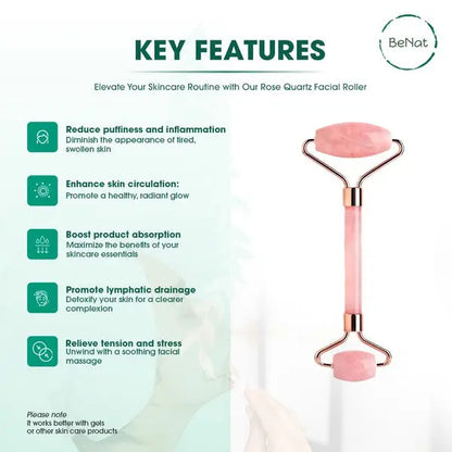 Rose Quartz Face Roller.