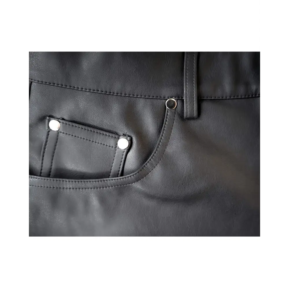 Saint Vegan Leather Shorts.
