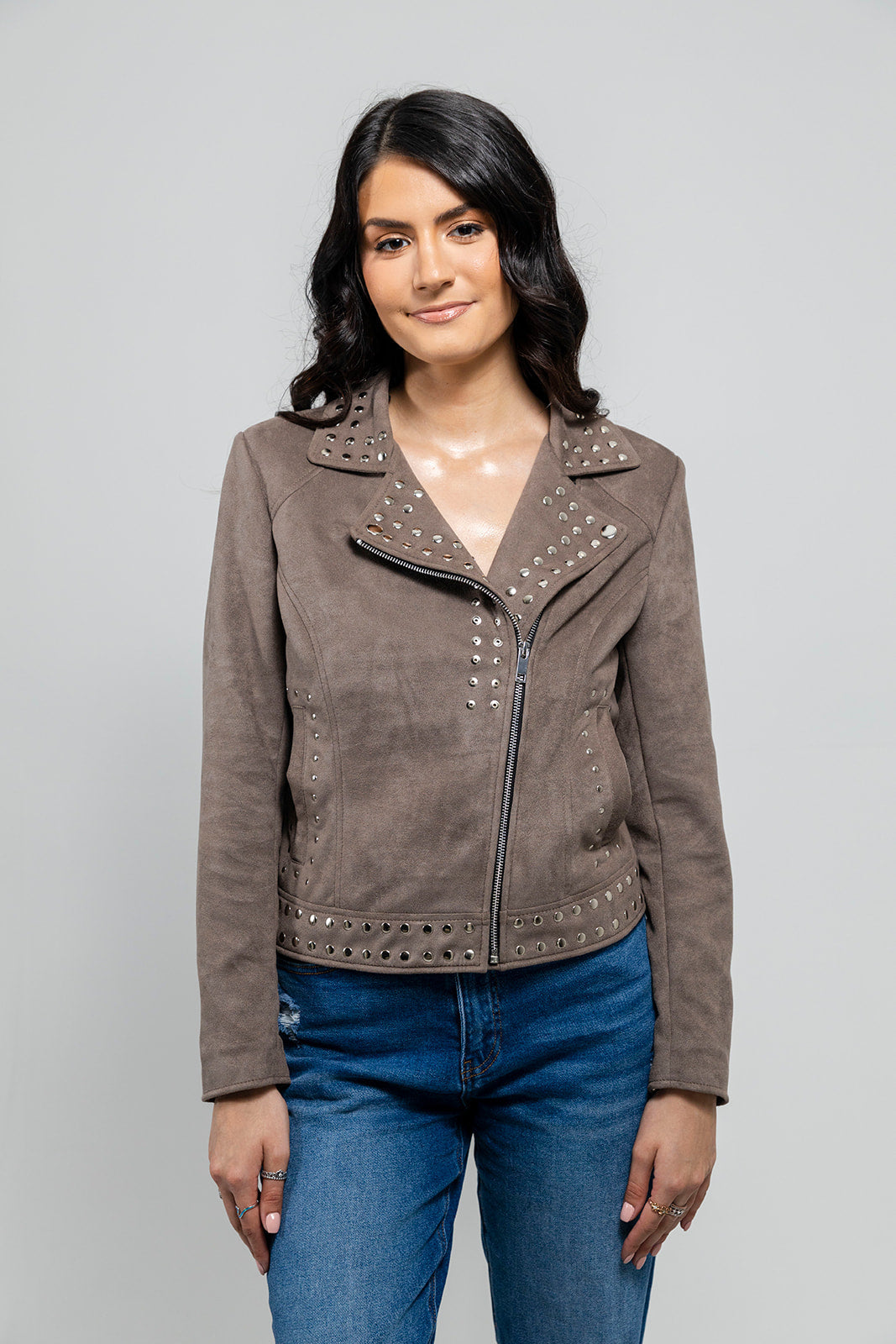 Sandy  Vegan Faux Leather Jacket