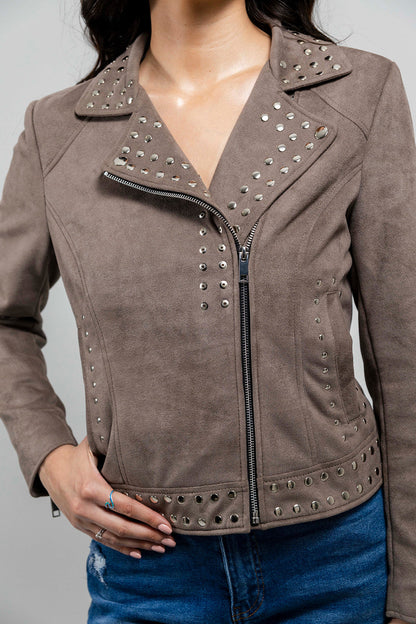 Sandy  Vegan Faux Leather Jacket
