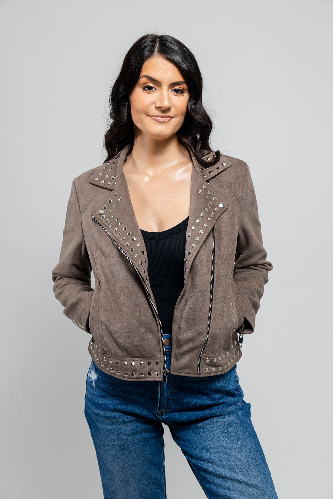 Sandy  Vegan Faux Leather Jacket