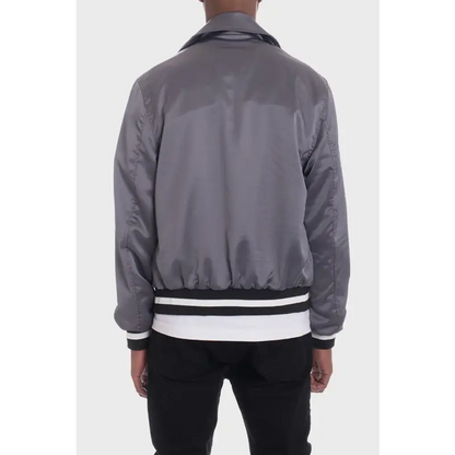 Satin Bomber Jacket.