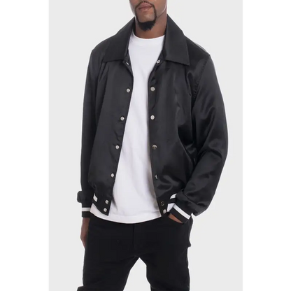 Satin Bomber Jacket.