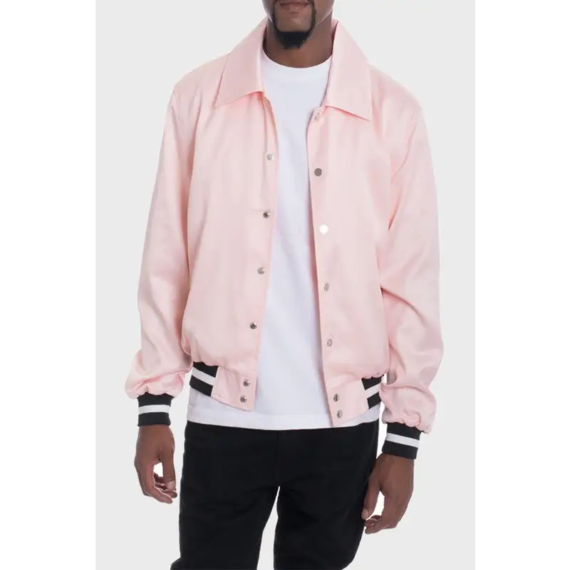 Satin Bomber Jacket.